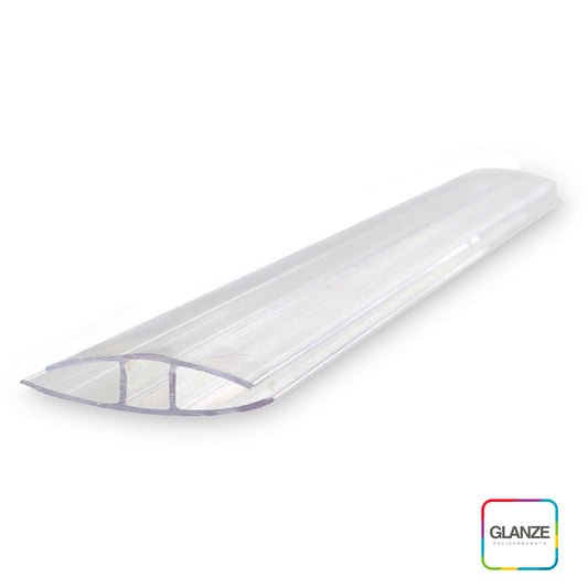 CONECTOR TERMINAL H TRANSPARENTE PARA POLICARBONATO